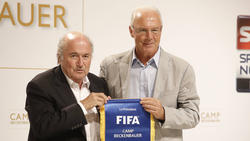 Franz Beckenbauer und der damalige FIFA-Chef Sepp Blatter