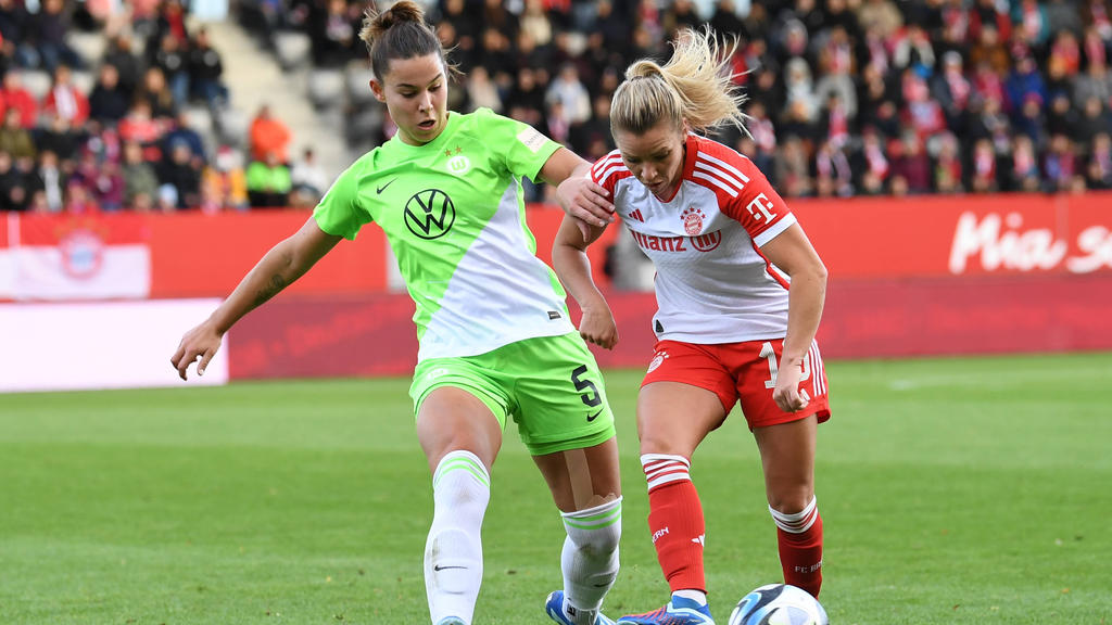 Die Wolfsburgerin Lena Oberdorf spielt wohl bald für den FC Bayern