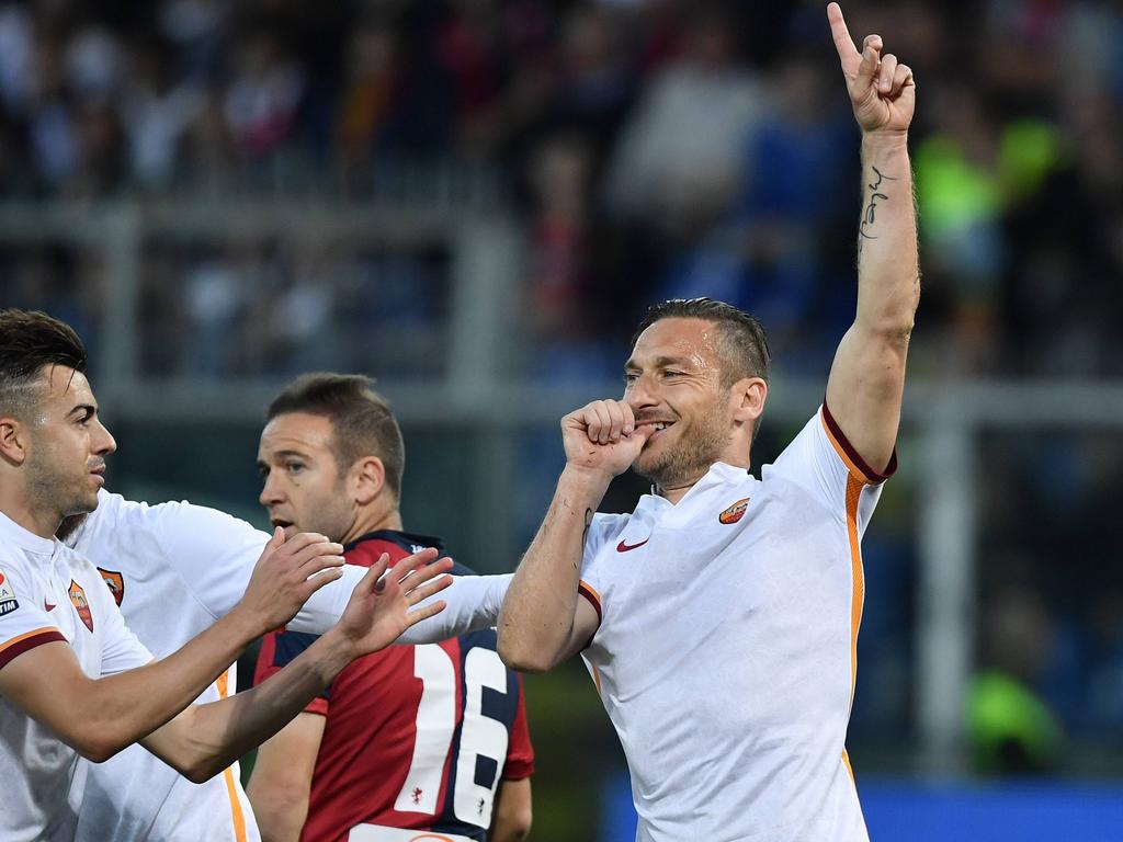 Francesco Totti war schon wieder für seine große Liebe erfolgreich Francesco Totti war schon wieder für seine große Liebe erfolgreich