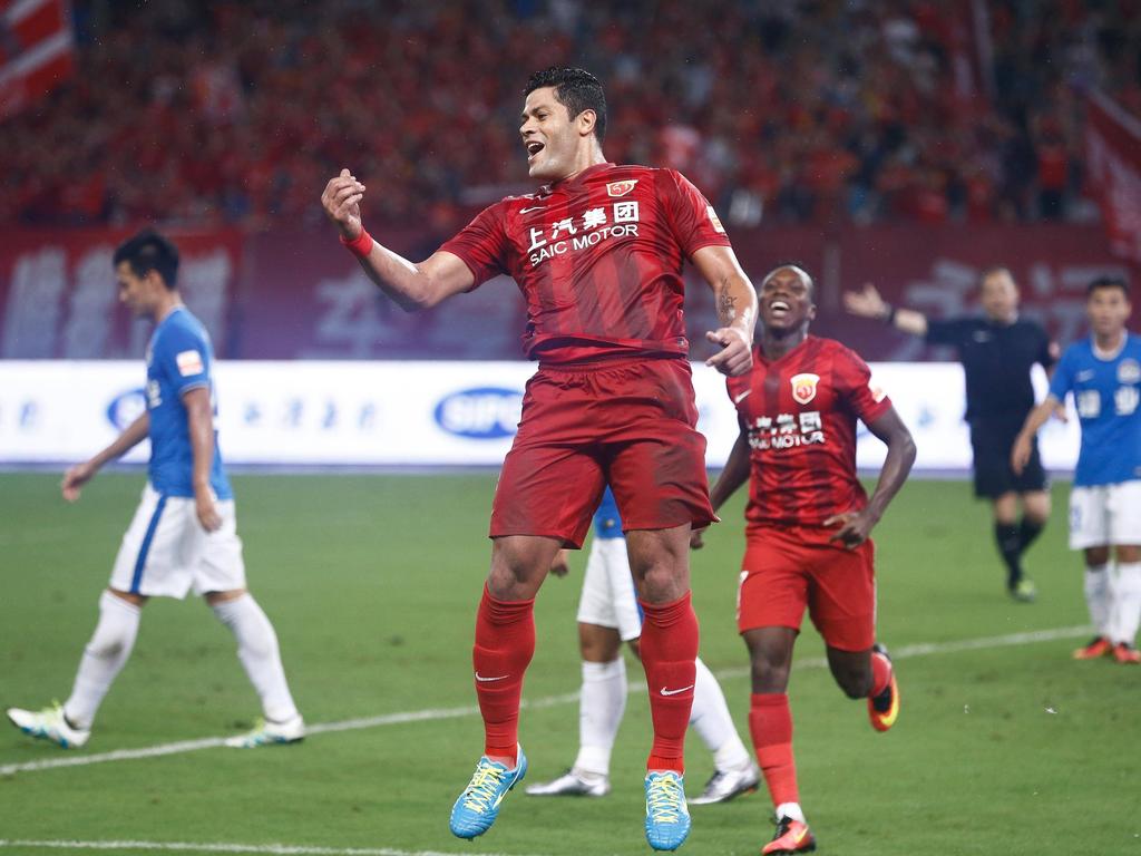 Hulk celebra un gol con el Shanghai SIPG. (Foto: Imago)