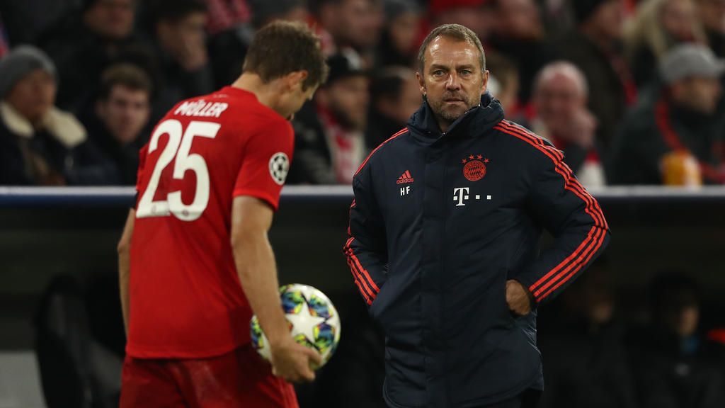Wie geht es für Thomas Müller (l.) und Hansi Flick beim FC Bayern weiter?