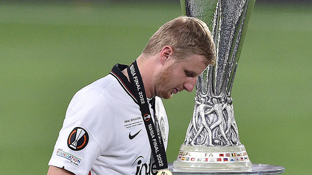 Gewann mit Eintracht Frankfurt die Europa League: Martin Hinteregger Gewann mit Eintracht Frankfurt die Europa League: Martin Hinteregger