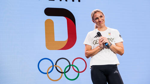 Angelique Kerber wurde am Mittwoch begeistert im Deutschen Haus empfangen