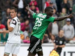 Matar Coly traf für Lausanne zum zwischenzeitlichen 1:1 gegen den FC Aarau