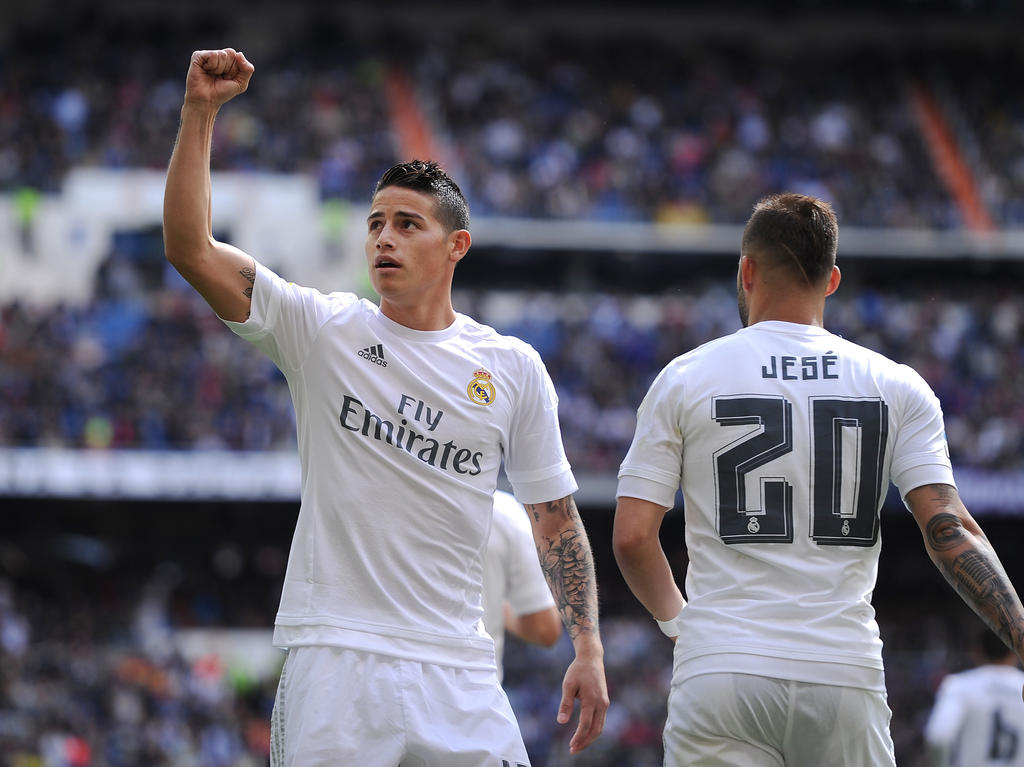 James Rodríguez abrió la lata ante el Eibar en su vuelta a la titularidad. (Foto: Getty)