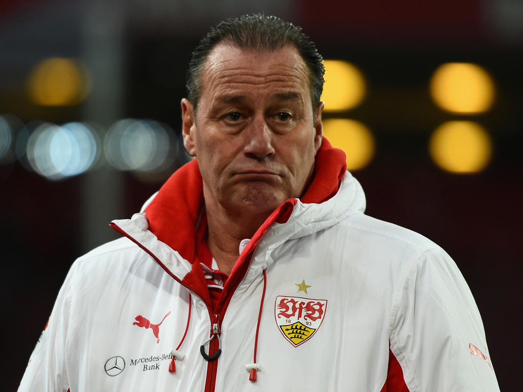 Huub Stevens hat mit seinem VfB Stuttgart noch kein Heimtor bejubeln können
