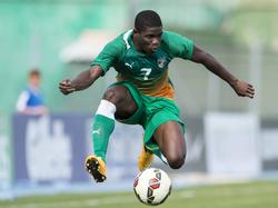 Roger Assalé läuft für die Nationalmannschaft der Elfenbeinküste auf. 