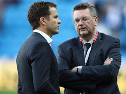 Reinhard Grindel (r.) mit Oliver Bierhoff (l.)