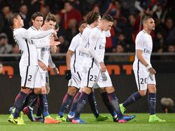 Die Spieler von PSG können sich in der Ligue 1 zumindest wieder über einen Sieg freuen