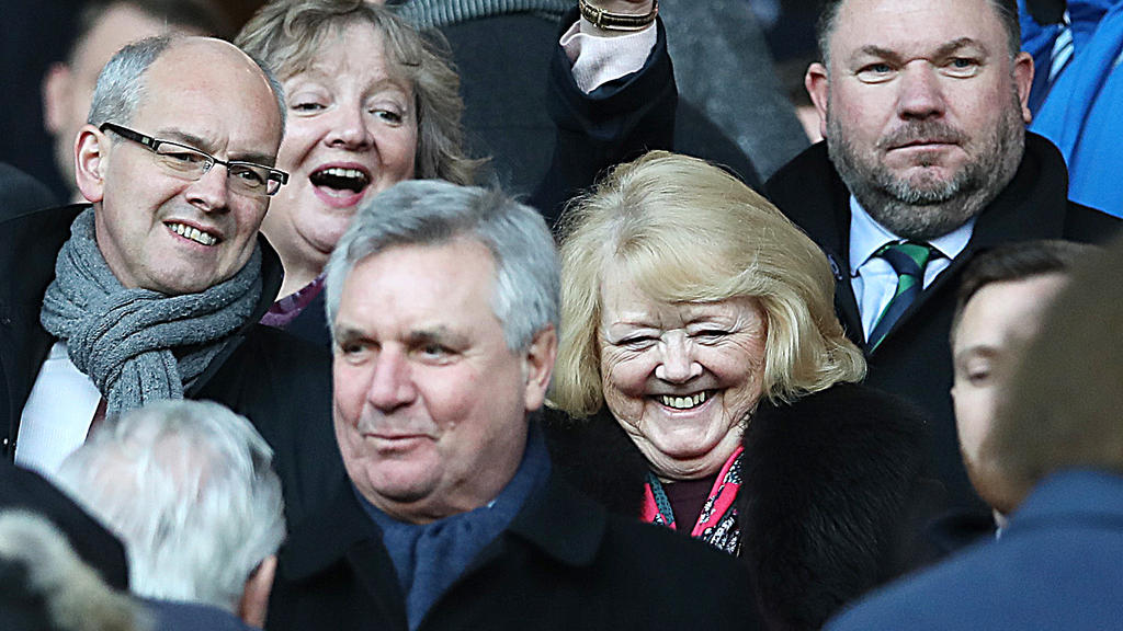 Hearts owner Ann Budge is seen during the Ladbrokes Premiership match between Rangers and Hearts.