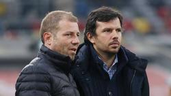 Frank Kramer (l.) und Samir Arabi lehnen Play-offs in der Bundesliga ab