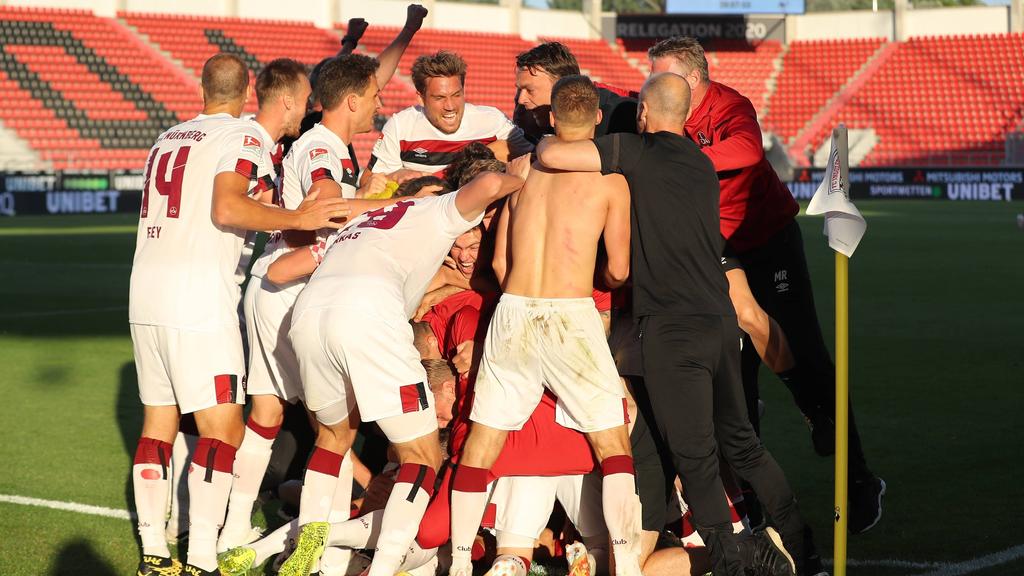 Der FC Nürnberg hat sich in letzter Sekunde gerettet