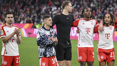 Bryan Zaragoza (2.v.l.) fährt wohl nicht mit dem FC Bayern zur Klub-WM