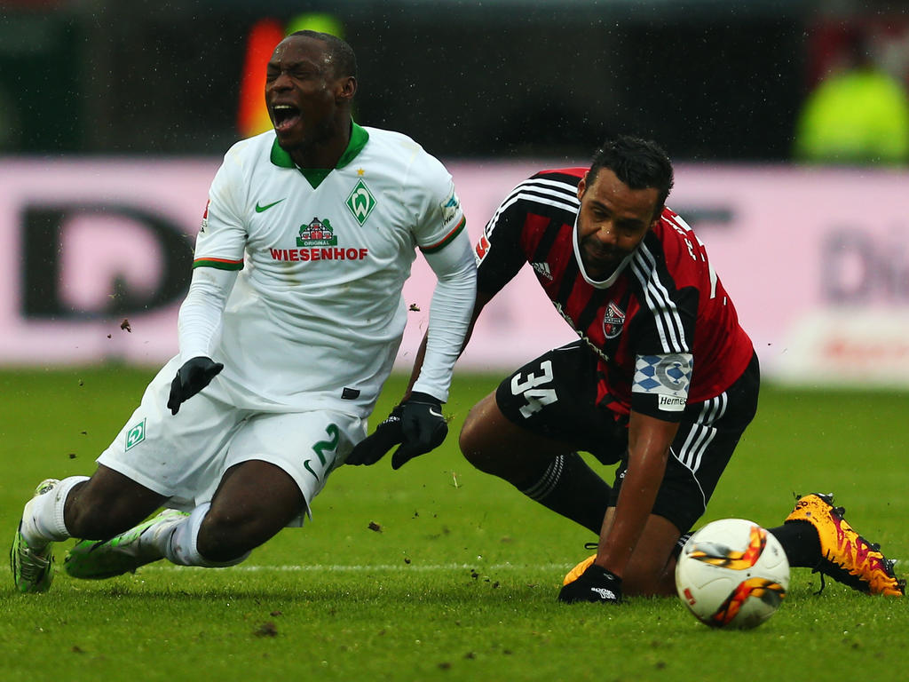 Auch Werder-Torjäger Anthony Ujah (l.) konnte Bremens Pleite nicht verhindern