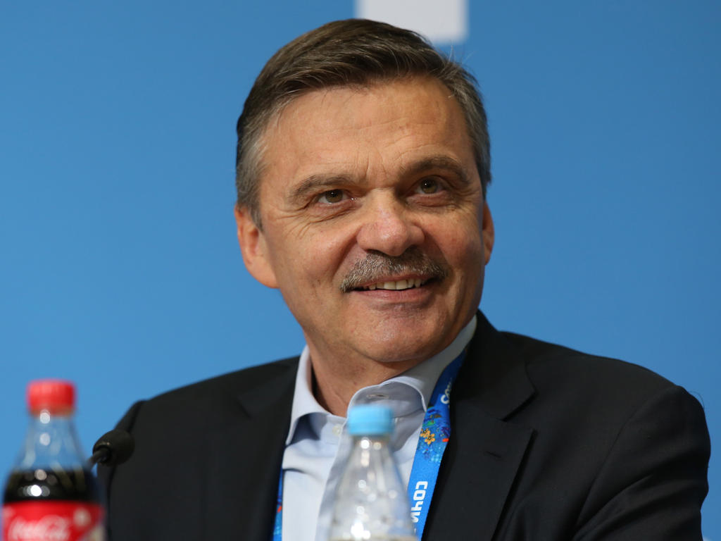 Rene Fasel freute sich über den Finaleinzug der deutschen Eishockey-Mannschaft Rene Fasel freute sich über den Finaleinzug der deutschen Eishockey-Mannschaft