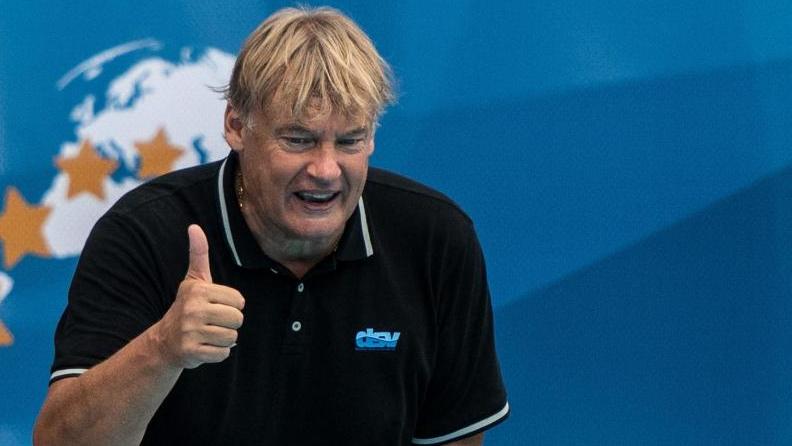 Muss für sein Team weiter Aufbauarbeit leisten: Wasserball-Bundestrainer Hagen Stamm Muss für sein Team weiter Aufbauarbeit leisten: Wasserball-Bundestrainer Hagen Stamm