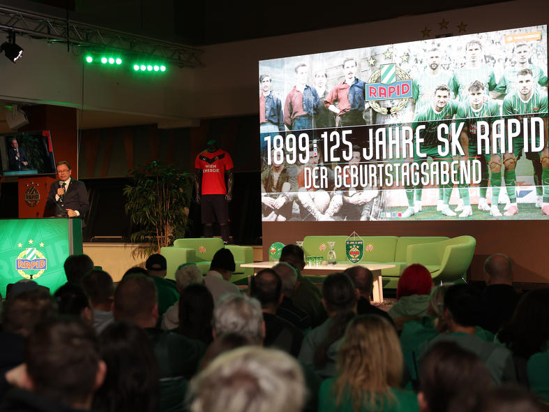 Der SK Rapid feierte seinen 125. Geburtstag.