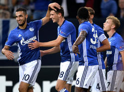 Leon Goretzka (2.v.l.) erzielte das wichtige 1:0 für Schalke