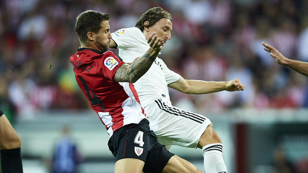 Luka Modric konnte sich mit Real Madrid nicht in Bilbao durchsetzen