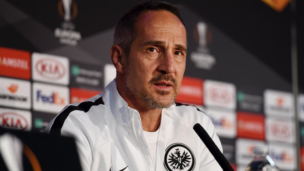 Adi Hütter und Eintracht Frankfurt erwarten Quali-Gegner Adi Hütter und Eintracht Frankfurt erwarten Quali-Gegner