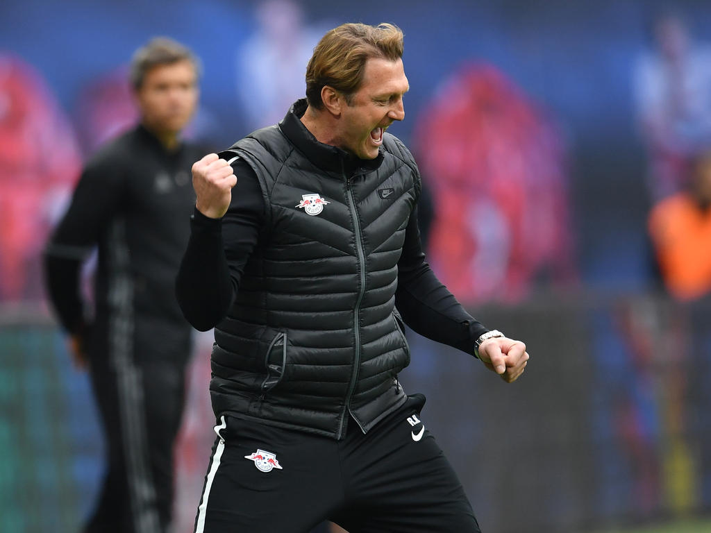 Ralph Hasenhüttl geht mit RB Leipzig in die 2. Bundesligasaison