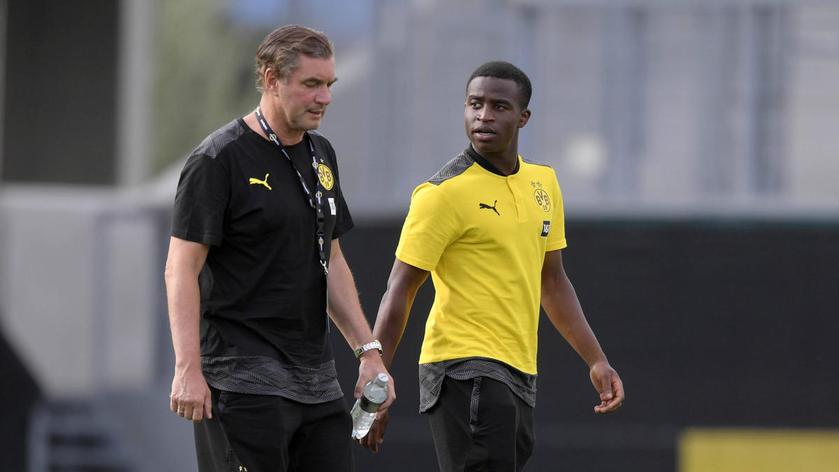 BVB: Youssoufa Moukoko gegen Eintracht Frankfurt in der ...