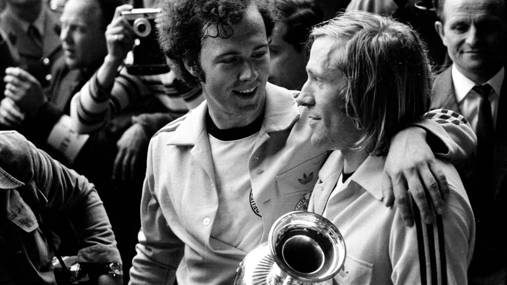 Netzer und Beckenbauer bei der EM 1972 Netzer und Beckenbauer bei der EM 1972