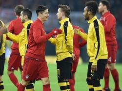 Treffen im Pokalfinale aufeinander: Robert Lewandowski (l.) und Pierre-Emerick Aubameyang