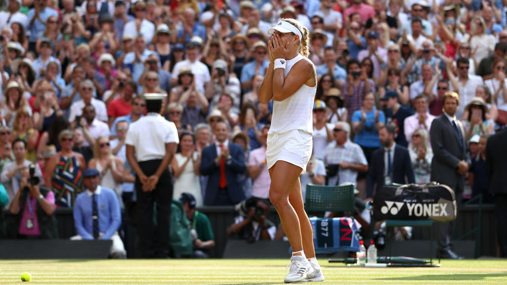 Angelique Kerber siegte 2018 in Wimbledon Angelique Kerber siegte 2018 in Wimbledon
