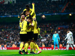 El Dortmund celebra el segundo gol ante el Madrid. (Foto: Getty)
