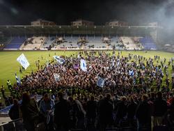 Die Fans von Malmö FF feiern die Titelverteidigung