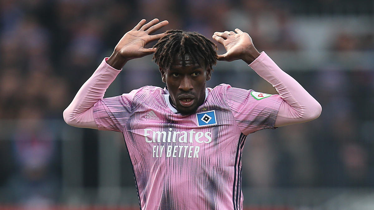 Wegen rohen Spiels gesperrt: HSV-Profi Bakery Jatta