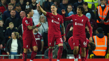 Der FC Liverpool jubelt über den Sieg