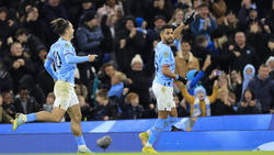 Riyad Mahrez (r.) brachte Manchester City auf Kurs