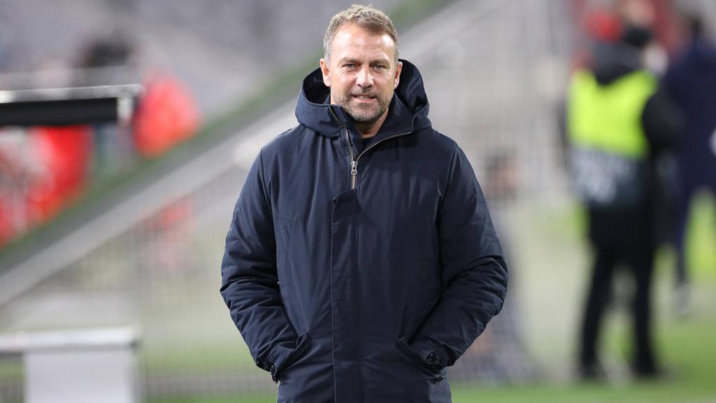 Hansi Flick war mit dem Auftritt des FC Bayern mehr als zufrieden Hansi Flick war mit dem Auftritt des FC Bayern mehr als zufrieden