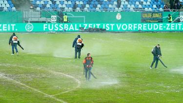 Das DFB-Pokalduell zwischen dem 1. FC Saarbrücken und Gladbach fiel ins Wasser