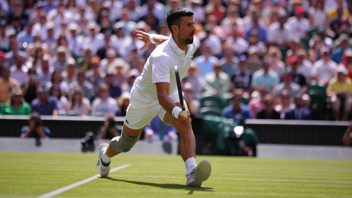 Novak Djokovic bei seinem Zweitrundenmatch