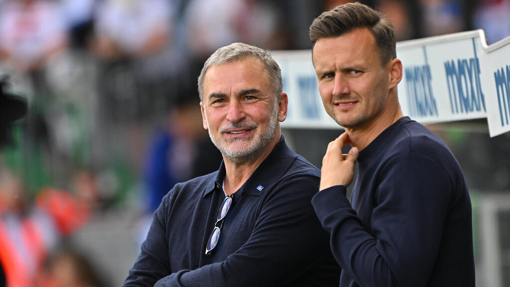 HSV-Sportvorstand Stefan Kuntz (l.) mit Sportdirektor Claus Costa HSV-Sportvorstand Stefan Kuntz (l.) mit Sportdirektor Claus Costa