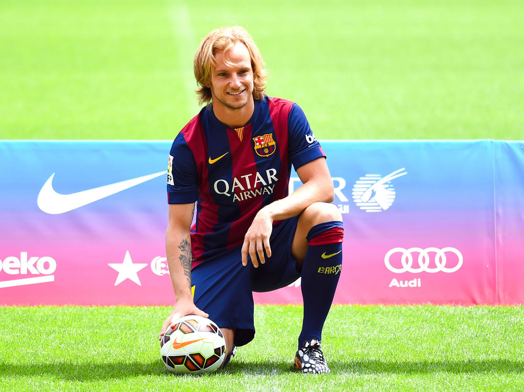 Ivan Rakitic, el día que fue presentado por el FC Barcelona en el Nou Camp. (Foto: Getty)