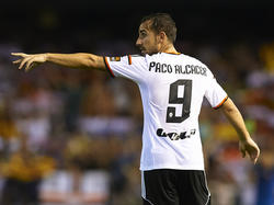 Alcacér marcó el segundo tanto del Valencia ante el Depor. (Foto: Getty