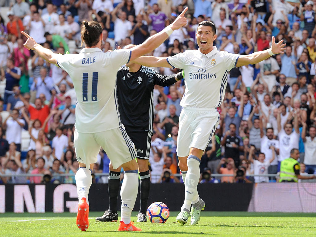 Gareth Bale und Cristiano Ronaldo sind an Bord