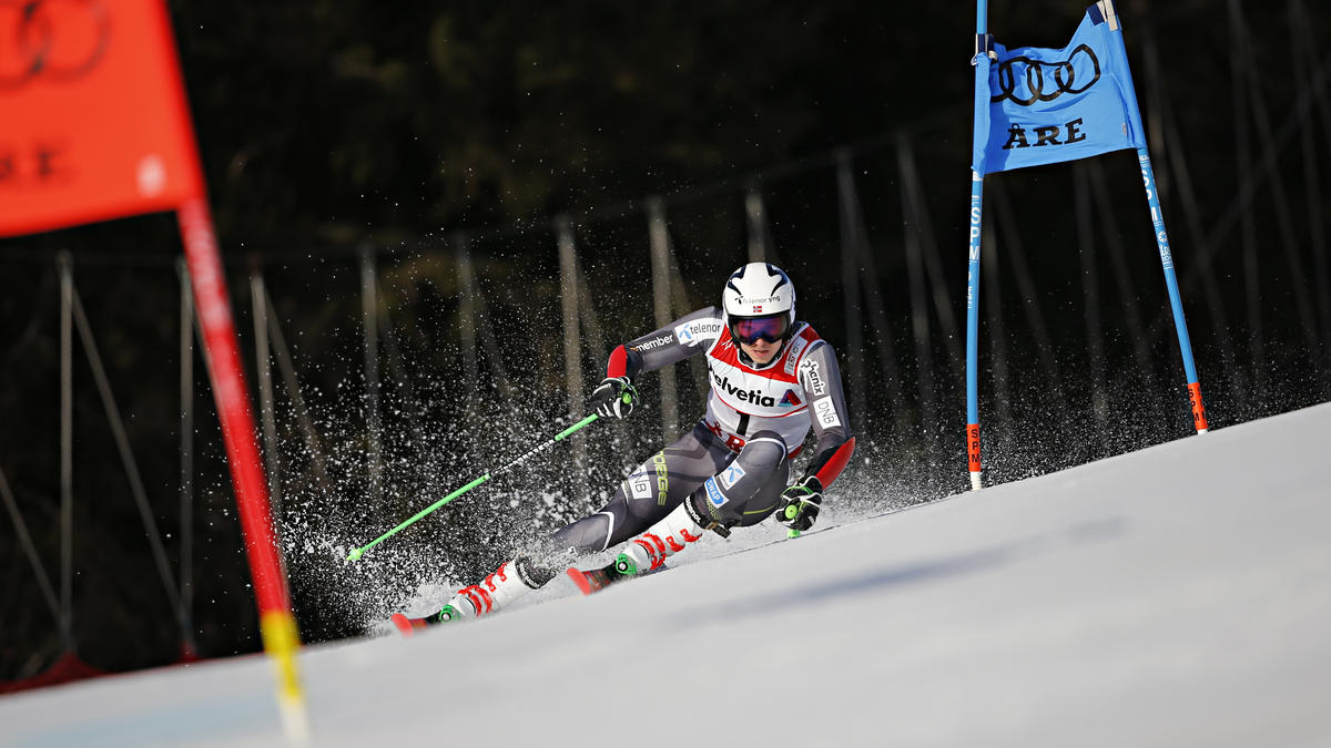 Henrik Kristoffersen sicherte sich in Are die Goldmedaille im Riesenslalom Henrik Kristoffersen sicherte sich in Are die Goldmedaille im Riesenslalom