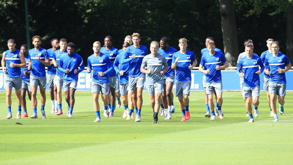 Hertha BSC hat die erste Vorbereitungswoche mit einer Trainingspartie abgeschlossen