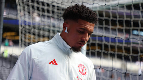Jadon Sancho ist bei Manchester United derzeit außen vor