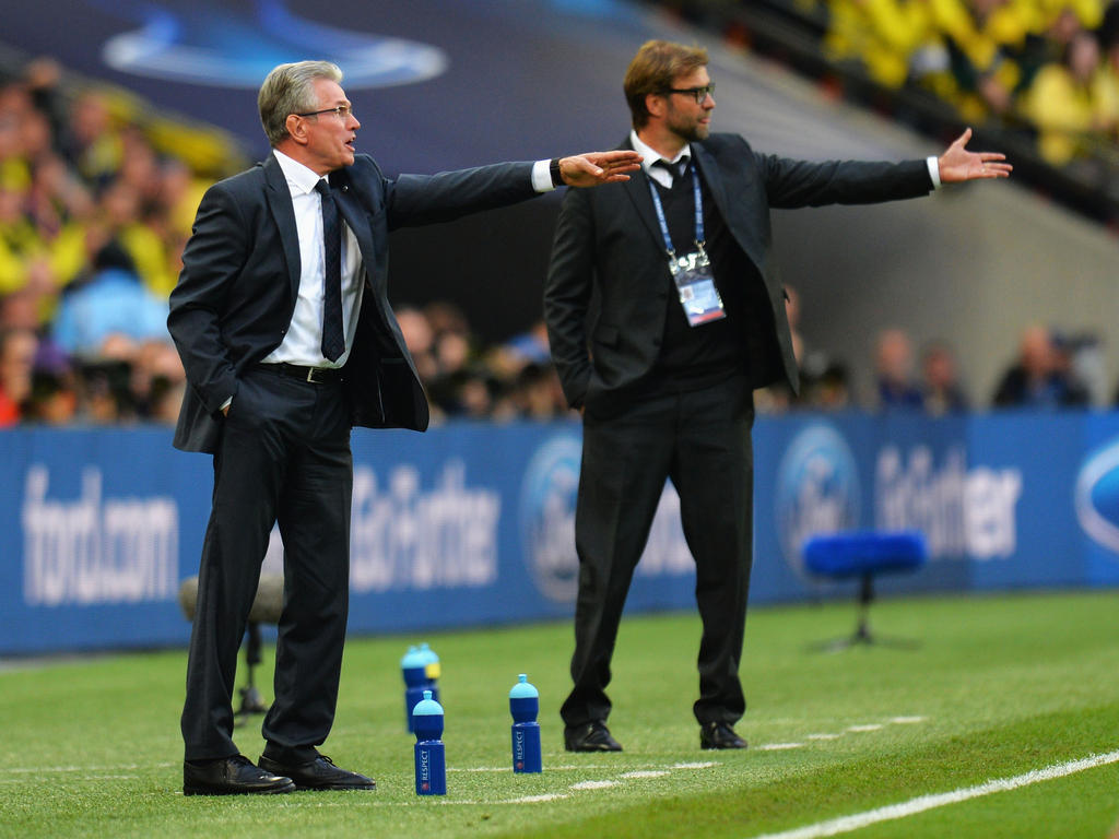 Standen sich zuletzt im Champions-League-Finale gegenüber: Jupp Heynckes (l.) und Jürgen klopp