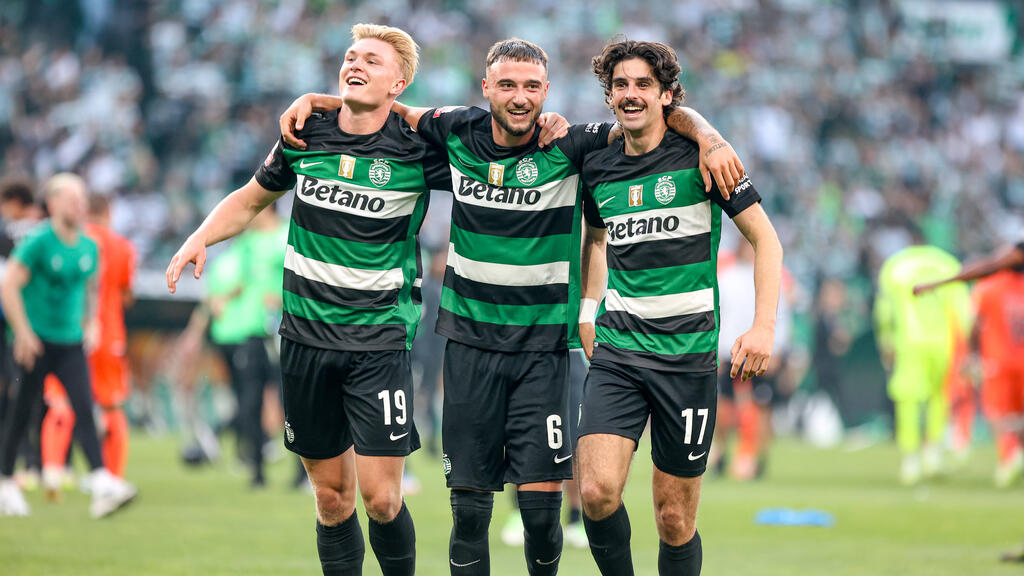 Sporting feiert den Titel Sporting feiert den Titel
