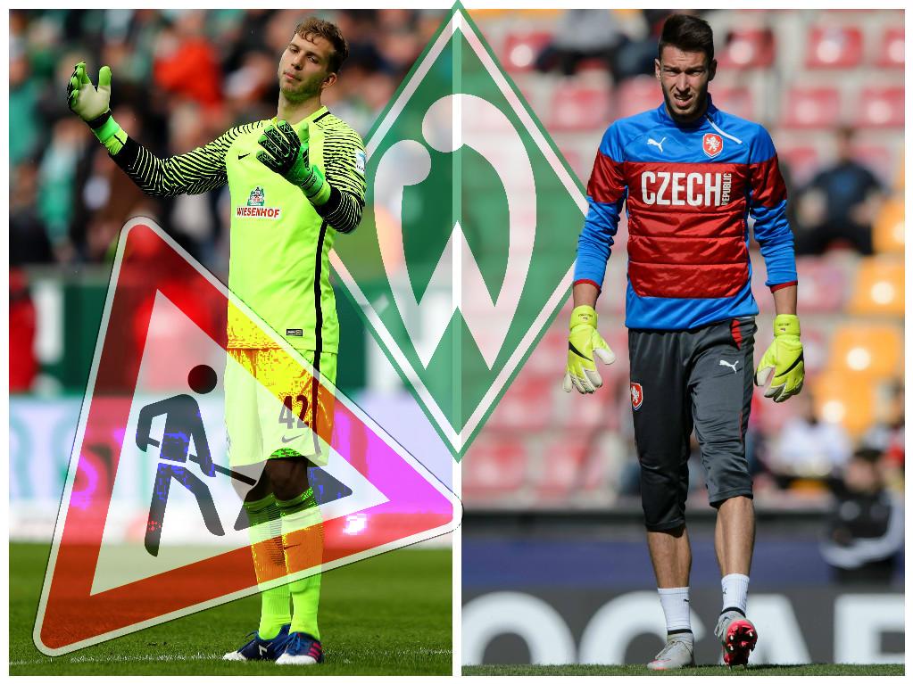 Der eine geht, der andere kommt: Felix Wiedwald (l.) macht bei Werder Platz für Jiří Pavlenka