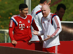 Einst Weggefährten beim FC Bayern: Lewandowski (l.) und Sammer