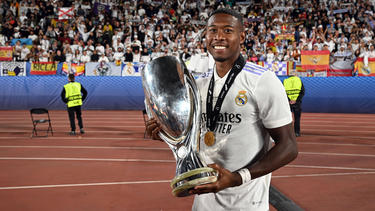 David Alaba gewann den Europäischen Supercup im August mit Real Madrid