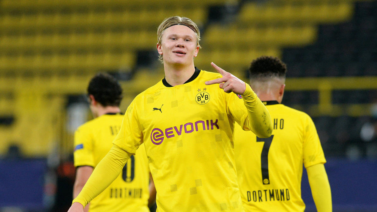 Erling Haaland hat dem BVB zwei Tore in der Champions League beschert Erling Haaland hat dem BVB zwei Tore in der Champions League beschert